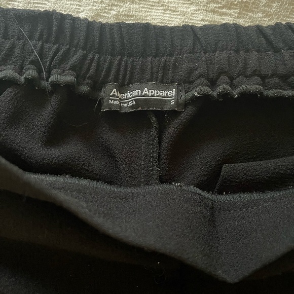 American Apparel Classic Black Women's Pants - Picture 3 of 4